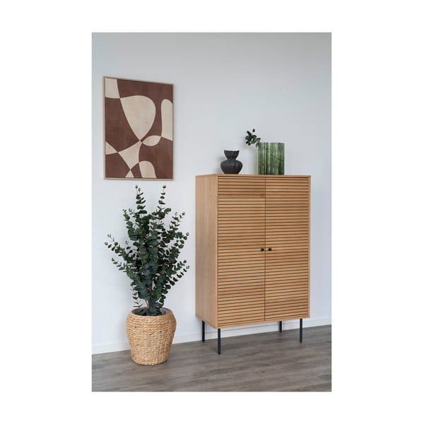 Vază verde din sticlă (înălțime 26,5 cm) – House Nordic-image-2