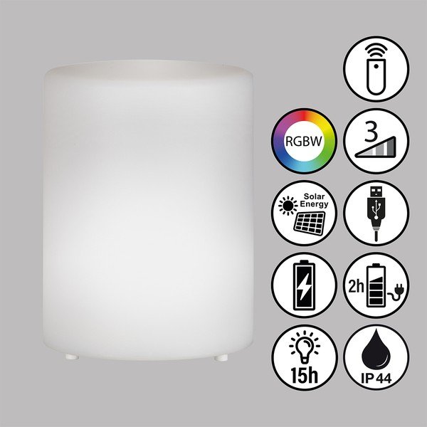 Veioză albă LED (înălțime 15 cm) Ceppo – Fischer & Honsel-image-2