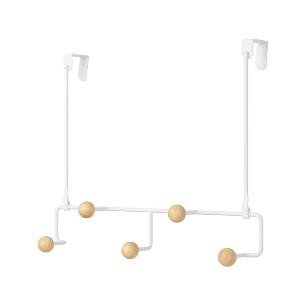 Cuier de ușă alb/în culoare naturală din metal 39 cm Estique – Umbra-image-3