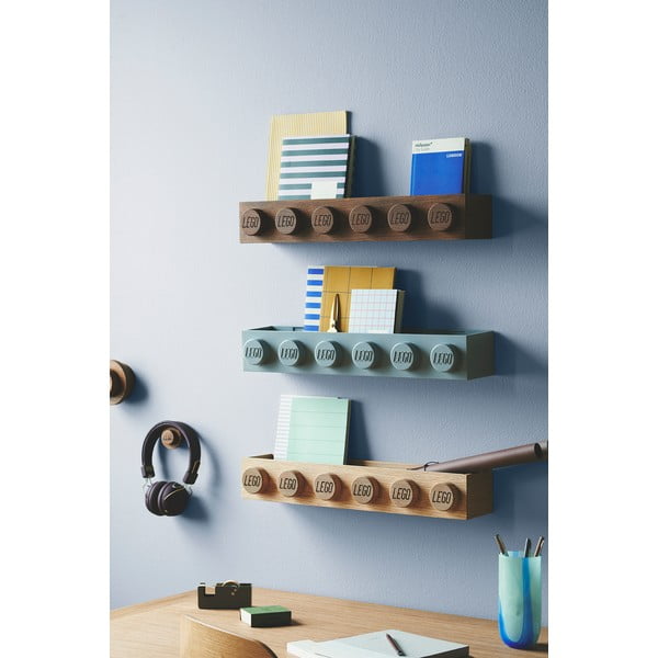 Raft de perete din lemn de stejar pentru copii LEGO® Wood-image-2