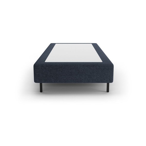 Pat albastru închis tapițat fără tăblie 90x200 cm Whale – Micadoni -image-2