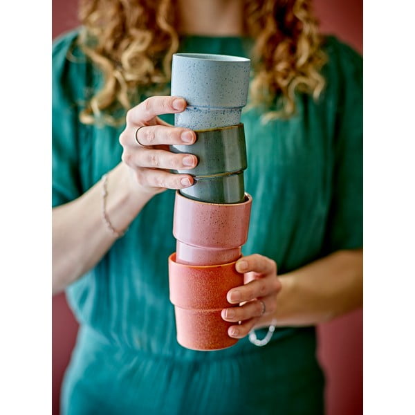 Cești 4 buc. pentru espresso din gresie 150 ml Ewan – Bloomingville-image-1