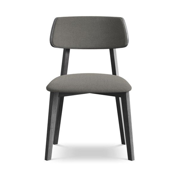 Scaun de dining gri din lemn masiv Niu – Makamii-image-1