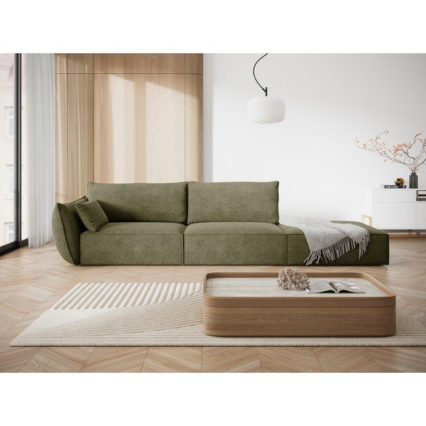 Șezlong verde (cu colț pe partea stângă ) Vanda – Mazzini Sofas-image-1