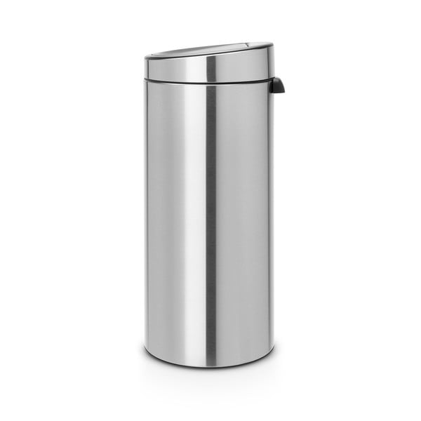 Coș de gunoi argintiu mat cu senzori de atingere din oțel 30 l Touch Bin – Brabantia