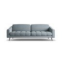 Canapea albastru-deschis cu tapițerie din catifea 238 cm Nalu – Makamii