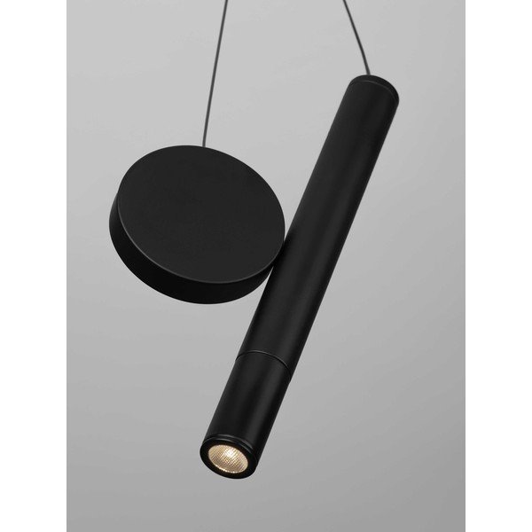 Lustră negru-mat LED din aluminiu ø 23,5 cm Vero – Nova Luce-image-2