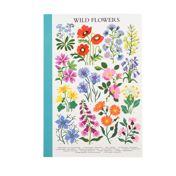 Carnețel 60 pagini A5 Wild Flowers – Rex London