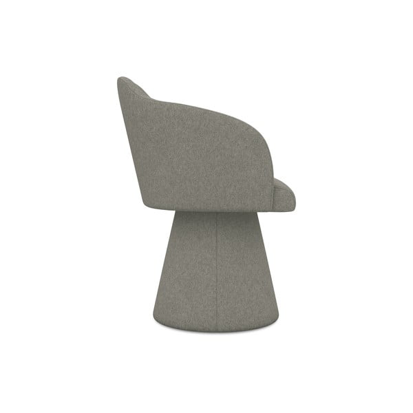 Scaun de sufragerie gri tapițat Kanoa – Makamii-image-2