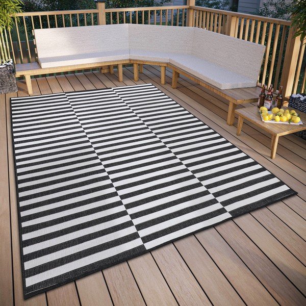 Covor tip traversă alb-negru 80x150 cm Viela – Hanse Home-image-1