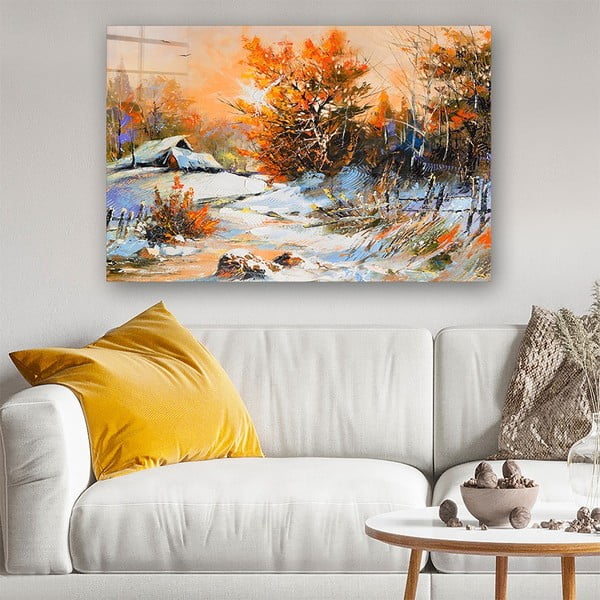 Tablou din sticlă 70x50 cm Winter – Wallity-image-1