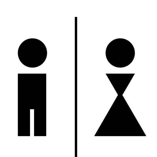 Autocolant Ambiance Man And Woman Restroom-image-1