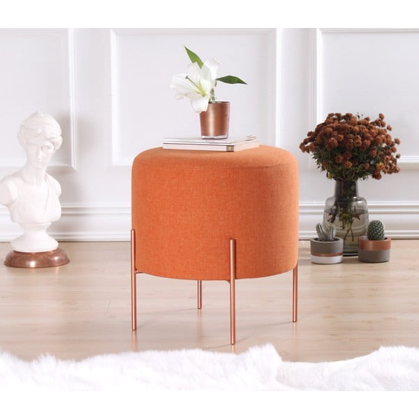 Taburet portocaliu Copper – Artie-image-1