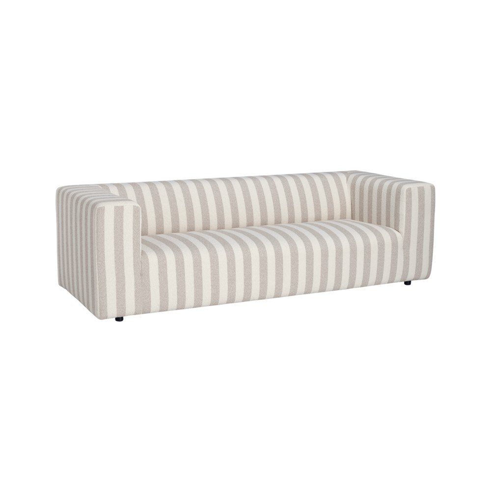 Canapea bej/crem cu tapițerie din chenille 220 cm Lisa – Ellos Home