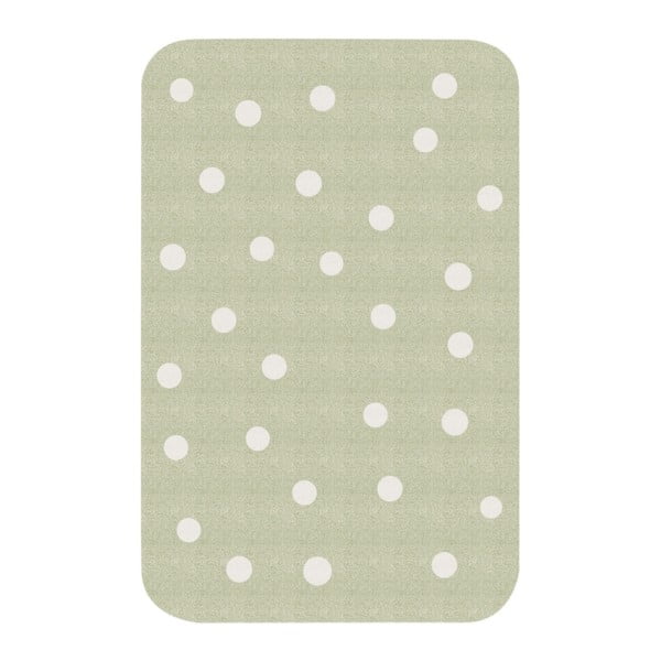 Covor pentru copii Zala Living Dots, 67 x 120 cm, gri-verde