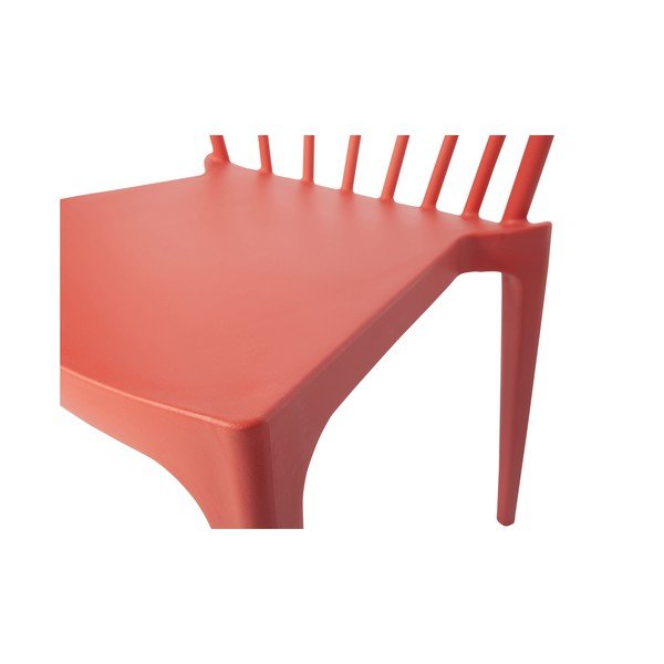 Scaun din plastic adecvat interior/exterior WOOOD Bliss, roz închis-image-3