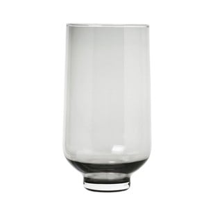 Set 2 suporturi pentru lumânări din sticlă Blomus Flow, 400 ml, negru transparent