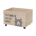 Cutie de depozitare din lemn pentru copii pe roți Kesa - Bloomingville Mini