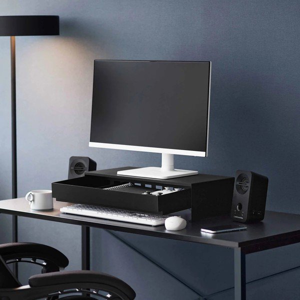 Suport pentru monitor negru din metal Tower – YAMAZAKI-image-4