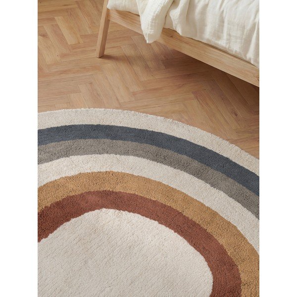 Covor pentru copii crem lavabil/țesut manual din bumbac 140x200 cm Snuggle Riva – Hanse Home-image-2