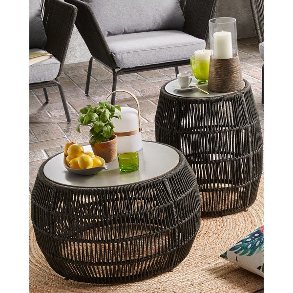 Măsuță de cafea La Forma Program, ⌀ 70 cm, negru-image-2