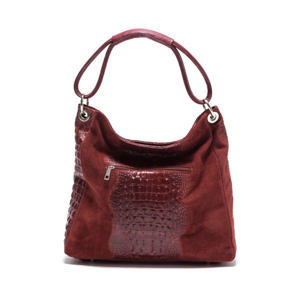 Geantă din piele  Isabella Rhea Coco, roșie -image-1