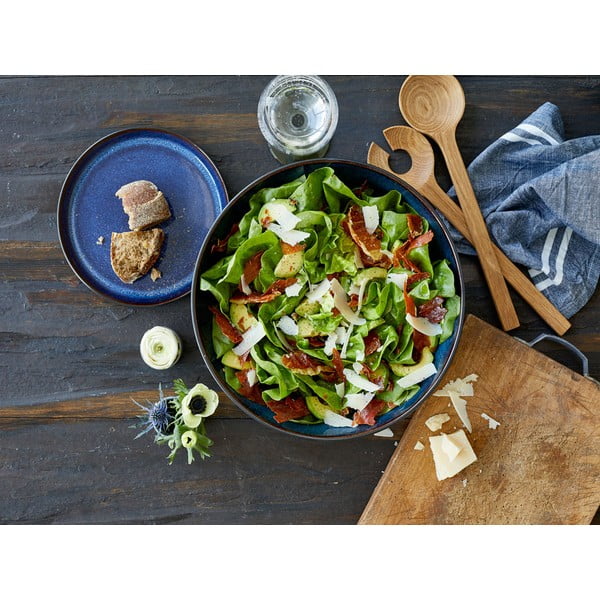 Bol negru/albastru din gresie ø 30 cm Gastro Dark Blue/Black – Bitz-image-1