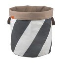 Coș de rufe gri/crem din material textil 5 l Diagonal – Mette Ditmer Denmark
