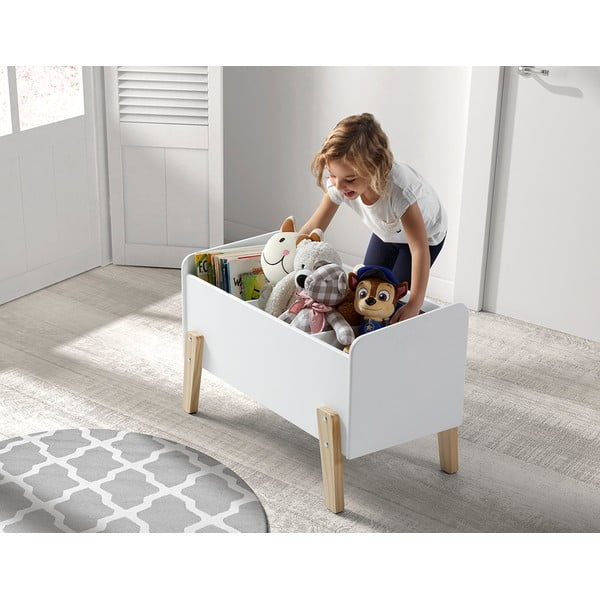 Cutie de depozitare pentru copii  albă 80x39x48 cm Kiddy – Vipack-image-1
