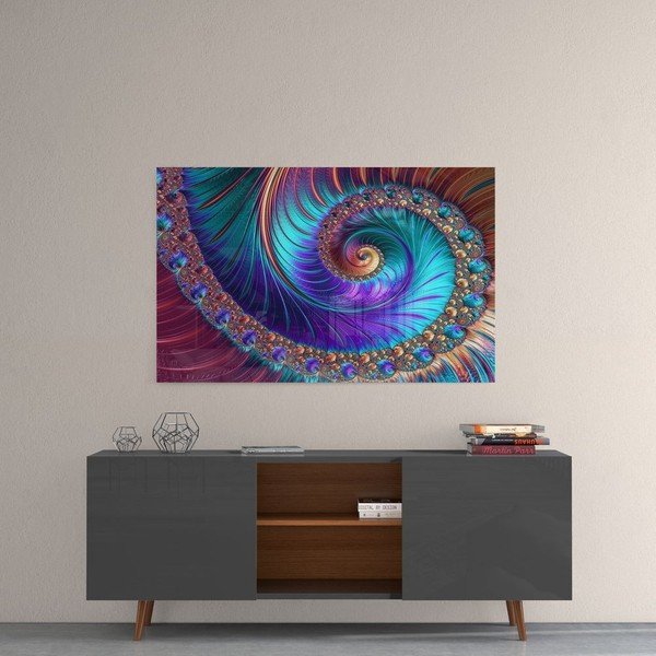 Tablou din sticlă Insigne Peacock-image-1