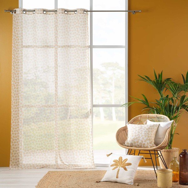 Perdea galbenă/albă 140x240 cm Maddy – douceur d'intérieur-image-2