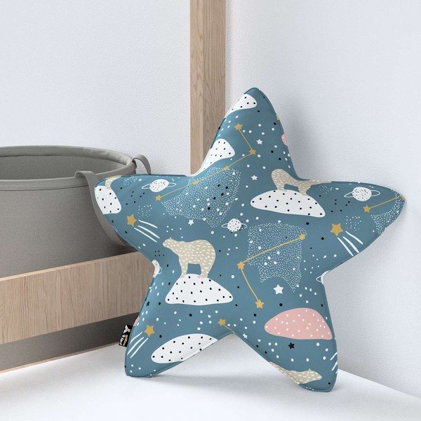 Pernă pentru copii Lucky Star – Yellow Tipi-image-1