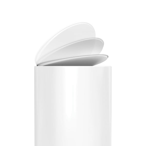 Coș de gunoi alb cu pedală din metal 6 l – simplehuman-image-4