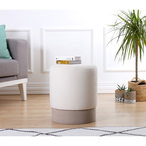 Taburet alb Ropp – Artie-image-1