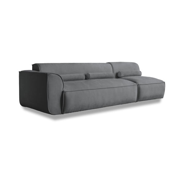 Șezlong modular gri (cu colț pe partea stângă ) Flex Felix – Miuform
