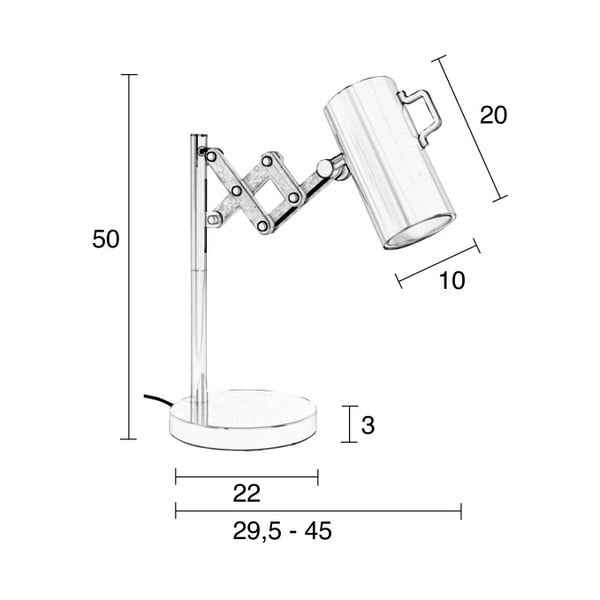 Veioză Zuiver Flex, alb-image-1