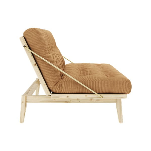 Canapea extensibilă galben muștar 190 cm Folk - Karup Design-image-4