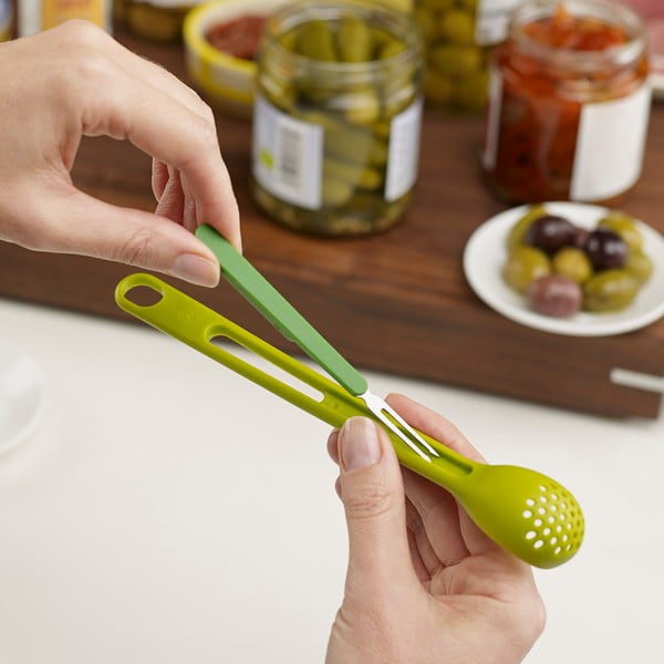 Lingură perforată Joseph Joseph Scoop&Pick, verde-image-3