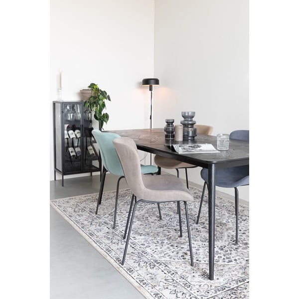 Masă de dining cu aspect de lemn de stejar 90x180 cm Fabio – White Label-image-2