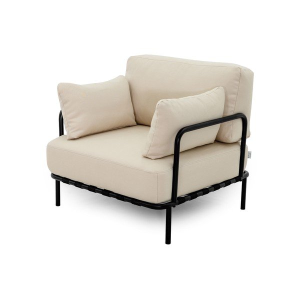 Fotoliu de grădină bej capitonat Salve – Sit Sit-image-3