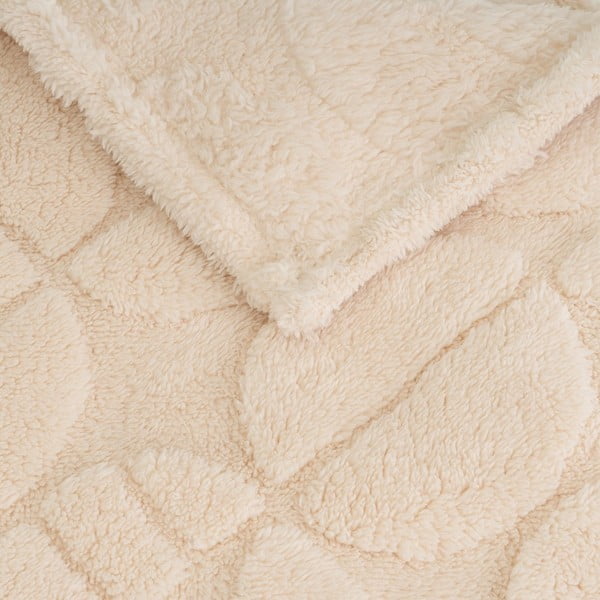 Pătură bej din micropluș-cocolino 130x160 cm Mid Century – Casa Selección-image-1