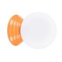 Aplică de perete portocalie din ceramică ø 12 cm Farsa – Sollux