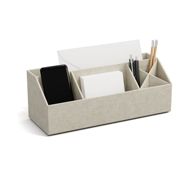 Organizator pentru papetărie din carton Elisa Canvas Paper Laminate – Bigso