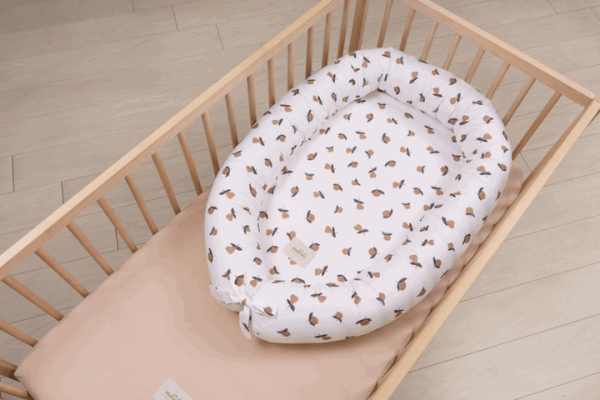 Cuib pentru bebeluș alb Garden Fruits – Malomi Kids-image-1