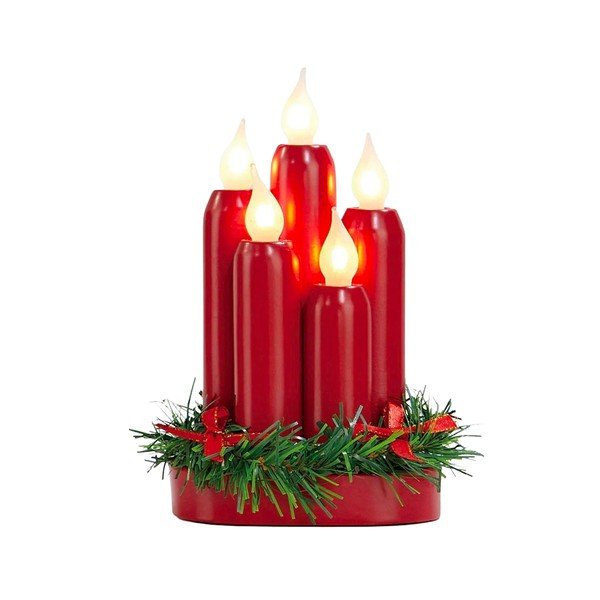 Decorațiune luminoasă roșie  cu model de Crăciun Hanna – Markslöjd