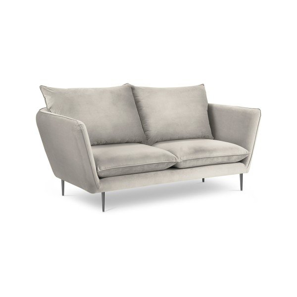 Canapea cu 2 locuri din catifea Mazzini Sofas Acacia, lungime 175 cm, bej-image-4