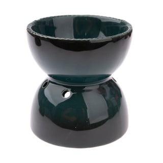 Lampă aromaterapie din ceramică Dakls, înălțime 11,5 cm, verde închis