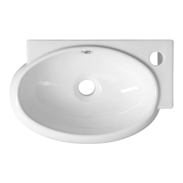 Chiuvetă mică pentru WC albă din ceramică 43x28,5 cm Ribera – Sapho-image-3