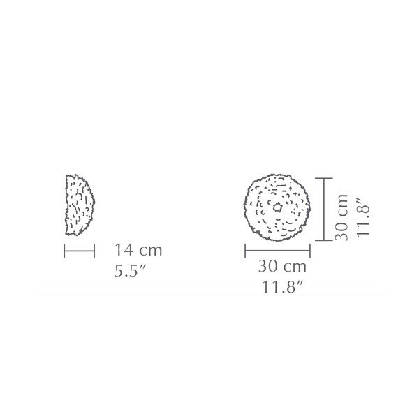 Aplică de perete albă ø 30 cm Eos Up Mini – UMAGE-image-3