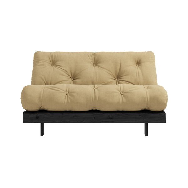 Canapea variabilă Karup Design Roots Black/Wheat Beige-image-3